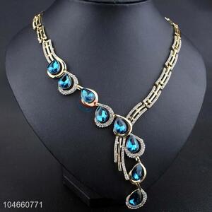 Fashion Rhinestone Necklace Jewelry Accessories Women