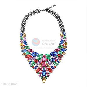 Fashion Rhinestone Necklace Jewelry Accessories Women