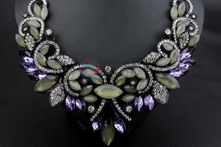 Fashion Rhinestone Crystal Necklace Jewelry Accessories Women