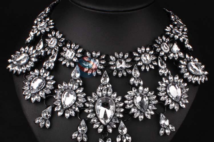 Fashion Rhinestone Crystal Necklace Jewelry Accessories Women