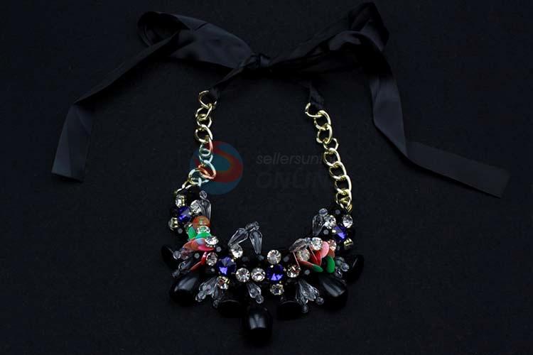 Fashion Rhinestone Necklace Jewelry Accessories Women