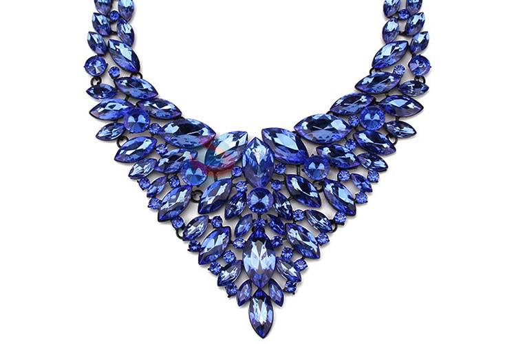 Fashion Rhinestone Necklace Jewelry Accessories Women