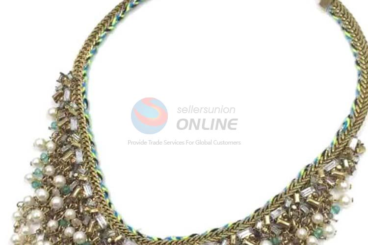 Fashion Rhinestone Necklace Jewelry Accessories Women