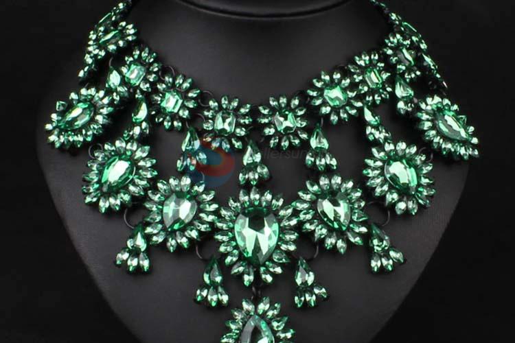 Fashion Rhinestone Crystal Necklace Jewelry Accessories Women