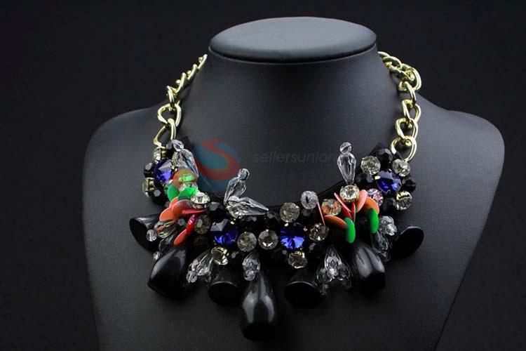 Fashion Rhinestone Necklace Jewelry Accessories Women