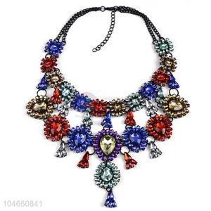 Fashion Rhinestone Crystal Necklace Jewelry Accessories Women