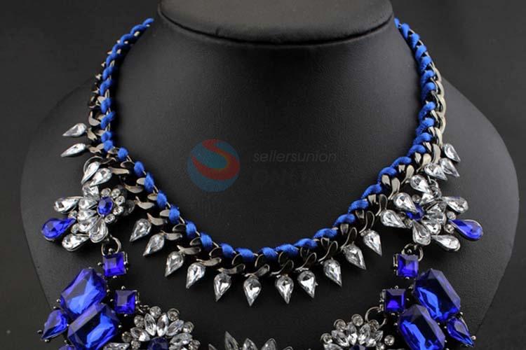 Fashion Rhinestone Necklace Jewelry Accessories Women