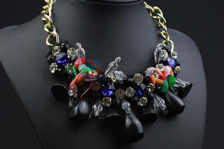 Fashion Rhinestone Necklace Jewelry Accessories Women