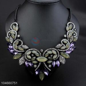 Fashion Rhinestone Crystal Necklace Jewelry Accessories Women