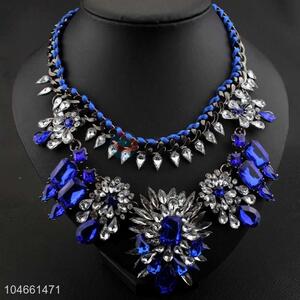 Fashion Rhinestone Necklace Jewelry Accessories Women