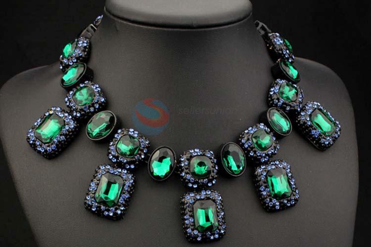 Fashion Rhinestone Crystal Necklace Jewelry Accessories Women