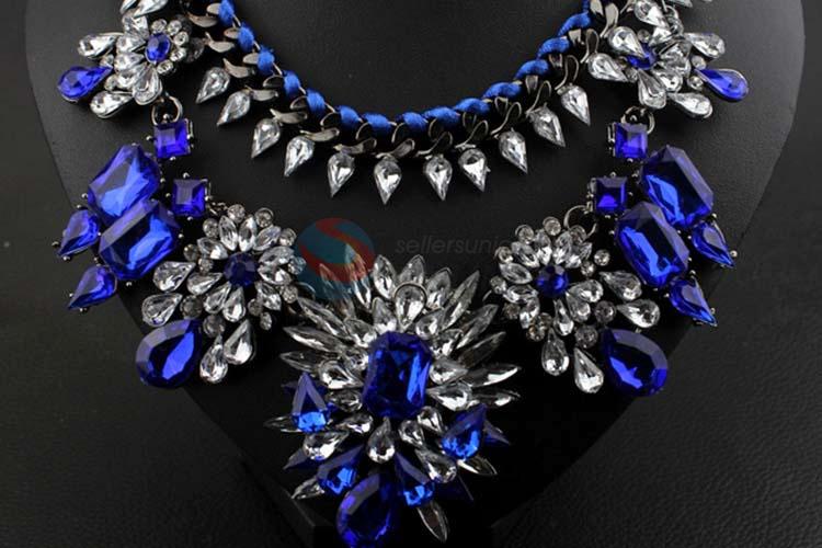 Fashion Rhinestone Necklace Jewelry Accessories Women