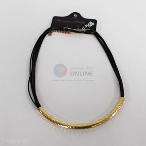 Factory price pu leather necklace for women,19cm
