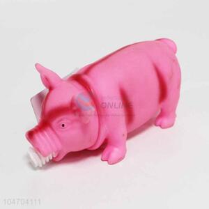 Pink Color Vinyl Pig Pet Toys