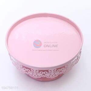 Portable Fashion Pink Color Kitchen Display Stand Cake Swivel Plate