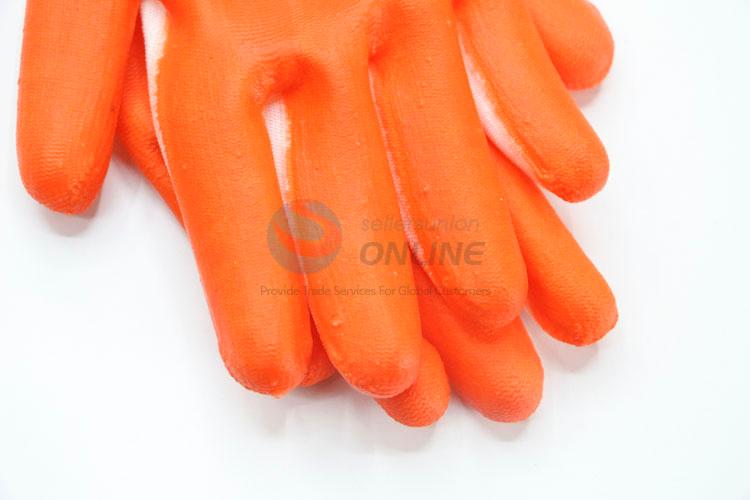 Red Color Nylon Labor Protection Safety Gloves Working Gloves