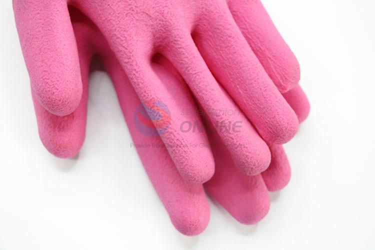 Pink Color Labor Protect Nylon Safety Gloves Anti-cutting Work Gloves