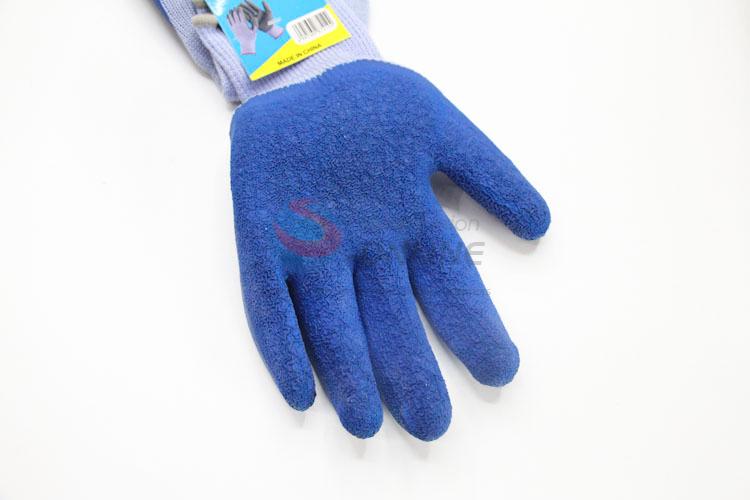 Blue Color Nylon Working Gloves Protective Gloves Safety Gloves