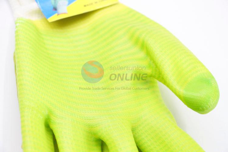 Green Color PVC Working Gloves Protective Gloves Safety Working Gloves