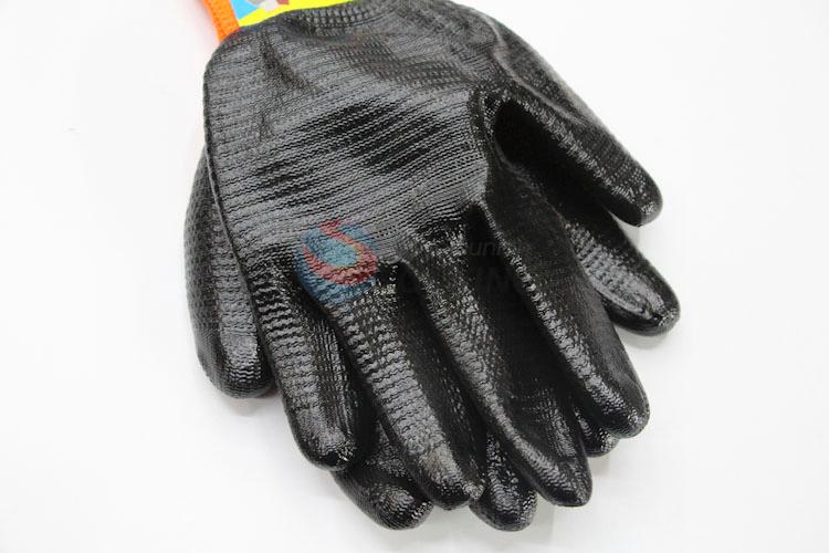 Bottom Prices Black Color Welding Nylon Work Gloves Labor Glove