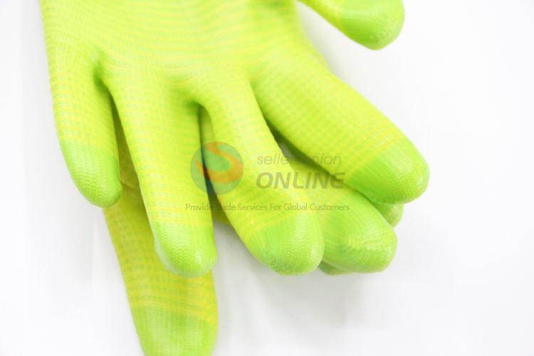 Green Color PVC Working Gloves Protective Gloves Safety Working Gloves