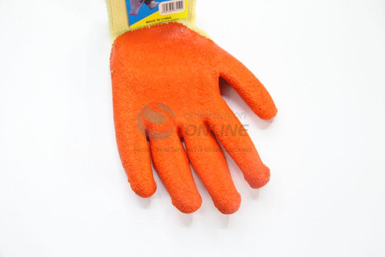 Orange Color Nylon Working Gloves Protective Gloves Safety Gloves