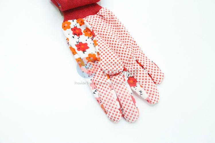 Flower Printed Safety Gloves Gardening Gloves Working Gloves