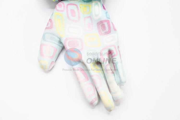 Cute Pattern PU Working Gloves Gardening Gloves Protective Gloves Safety Gloves