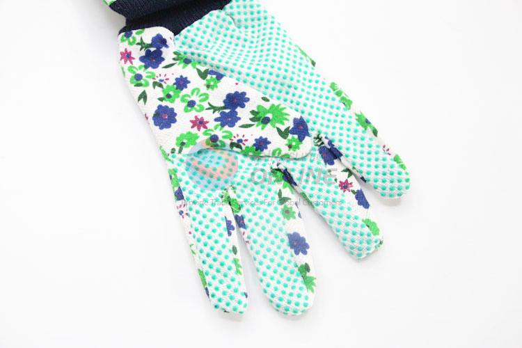 Wholesale Supplies Cotton Labor Protection Dripping Non-slip Safety Working Gloves Anti-skid Dotted Safety Gloves