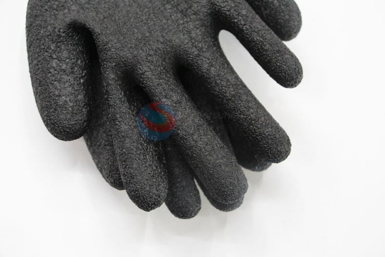 Wholesale Cheap Price Black Color Work Gloves Nylon Slip Working Gloves