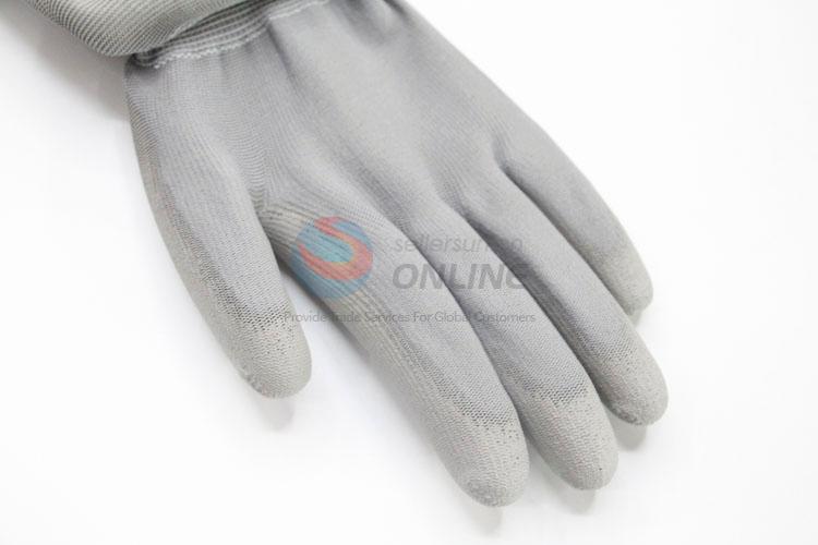 Grey Color Nylon Work Gloves Safety Nylon Cut Resistant Gloves Working Anti-Slip Gloves