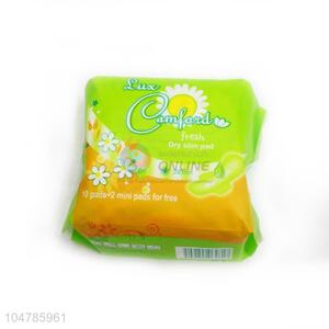 Eco-Friendly Safe Women 12 Pcs/Set Cotton Sanitary Napkin