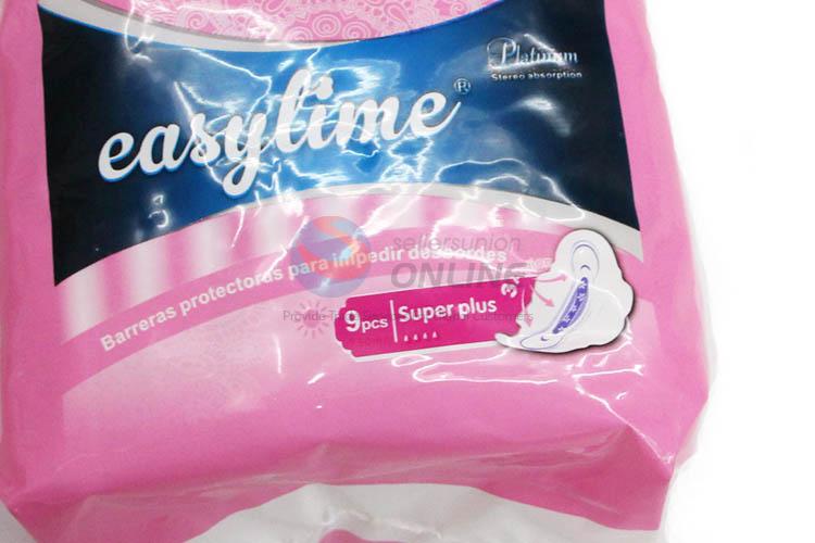 Promotional Low Price 9 Pcs/Set Women Soft Cotton Sanitary Napkin