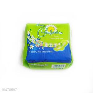 Promotional Portable 12 Pcs/Set Women Soft Cotton Sanitary Napkin