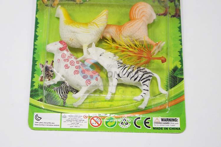 Cheap wholesale plastic animal model cartoon mini toy