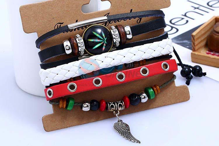 Most popular wholesale vintage punk adjustable bracelet set