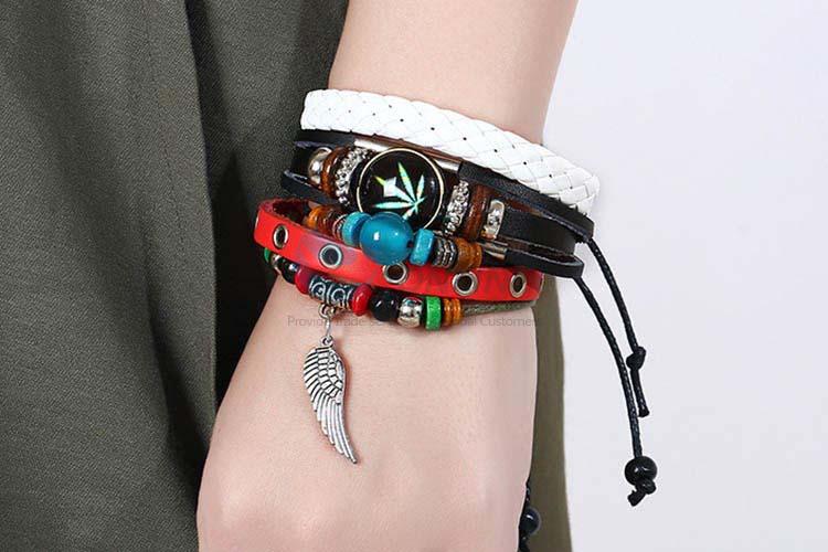 Most popular wholesale vintage punk adjustable bracelet set