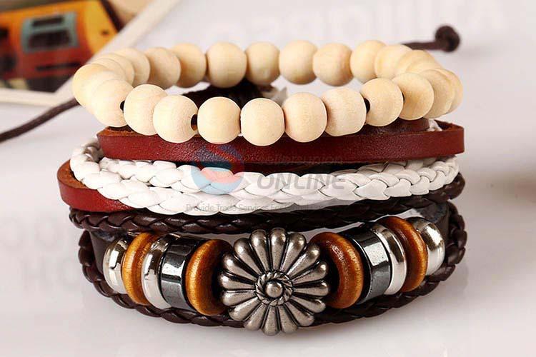 Factory wholesale vintage handmade adjustable bracelet set