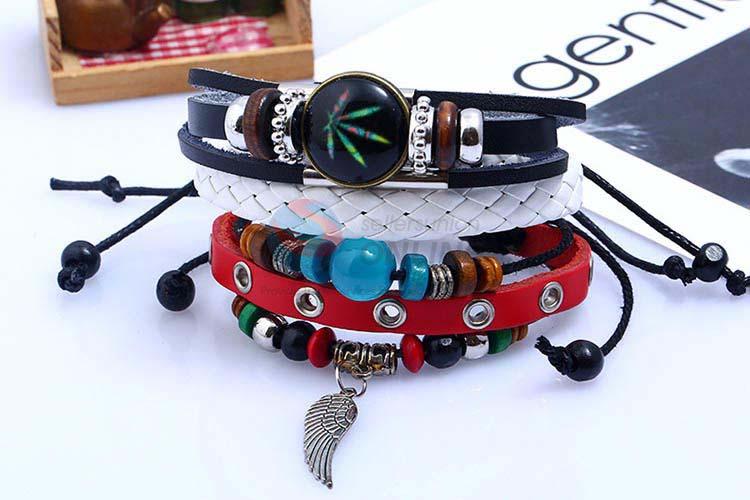 Most popular wholesale vintage punk adjustable bracelet set