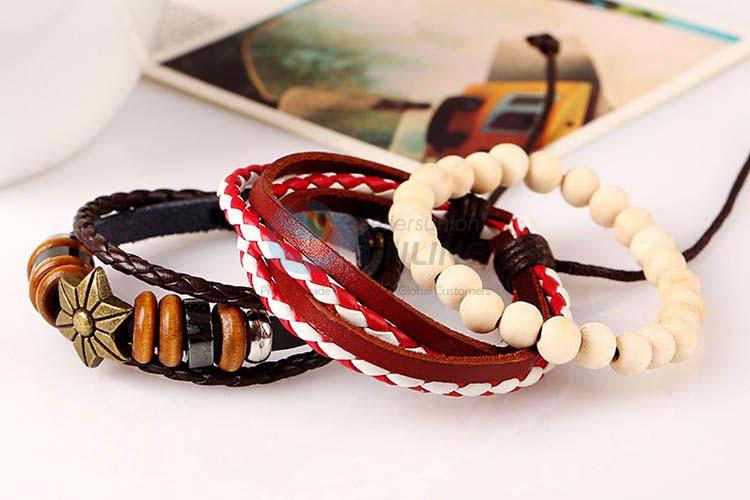 Cheap high quality vintage handmade adjustable bracelet set