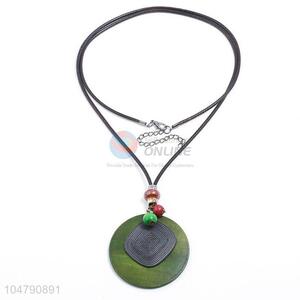 High sales vintage alloy pendant wooden necklaces