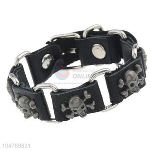 Cheap high quality vintage punk skull bracelet