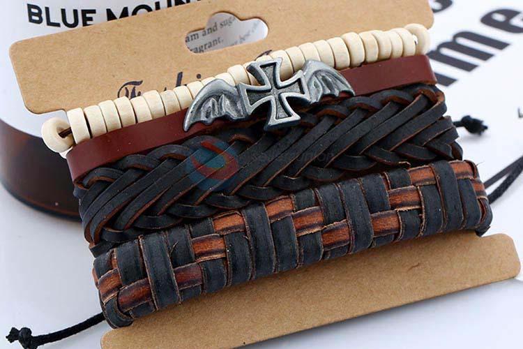 Super quality vintage punk adjustable bracelet set