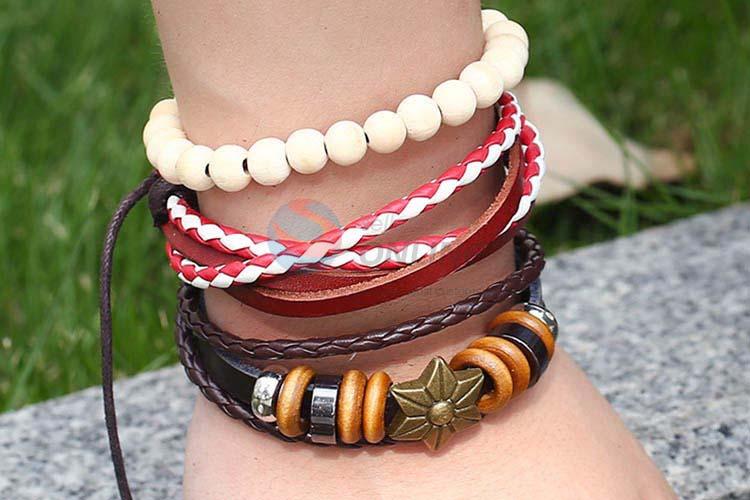 Cheap high quality vintage handmade adjustable bracelet set