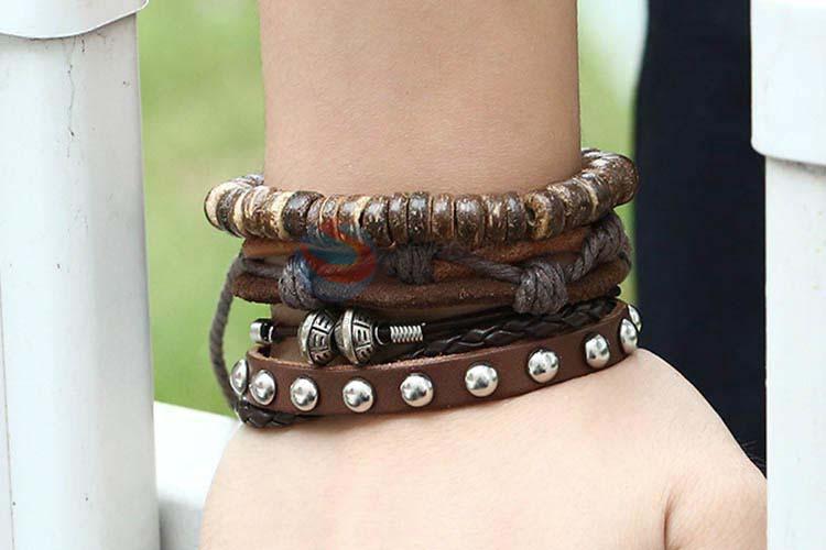 Wholesale new style vintage punk adjustable bracelet set