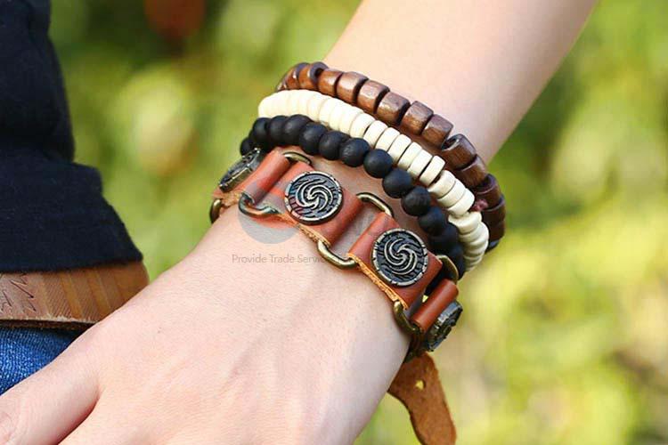 Top sale vintage punk adjustable bracelet set