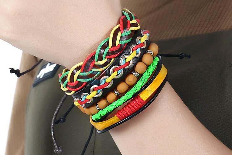 China OEM vintage handmade adjustable bracelet set