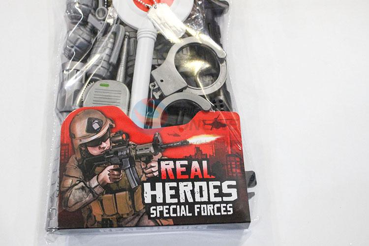 Fashion Design Pretend Play Kids Toy Police Set Military Toys