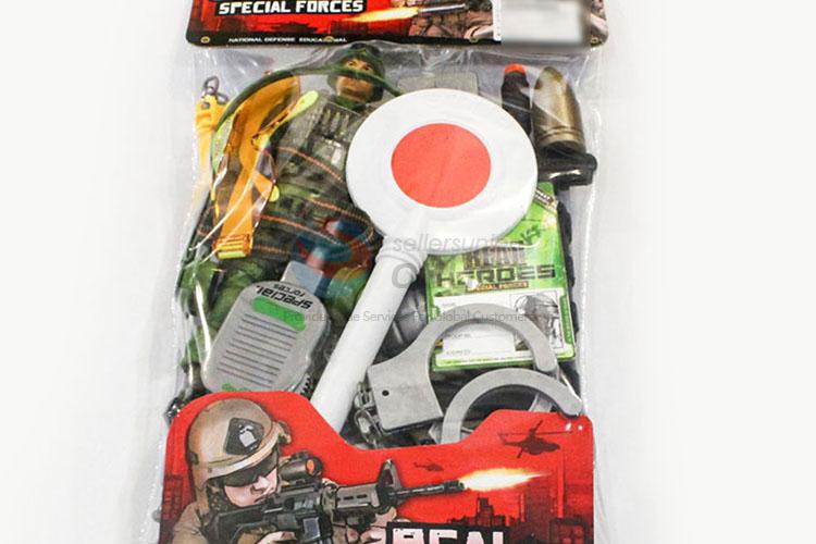 China Wholesale Pretend Play Kids Toy Police Set Military Toys