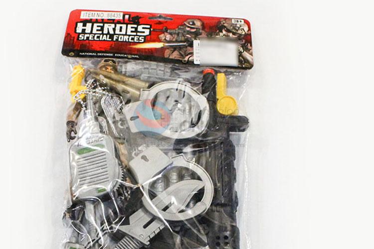Factory Wholesale Police Set Toys Military Toys Play Set for Boy